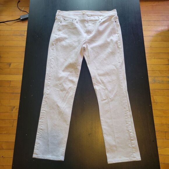 J Crew Women White Mid Rise Jeans Size 31 - Picture 1 of 8
